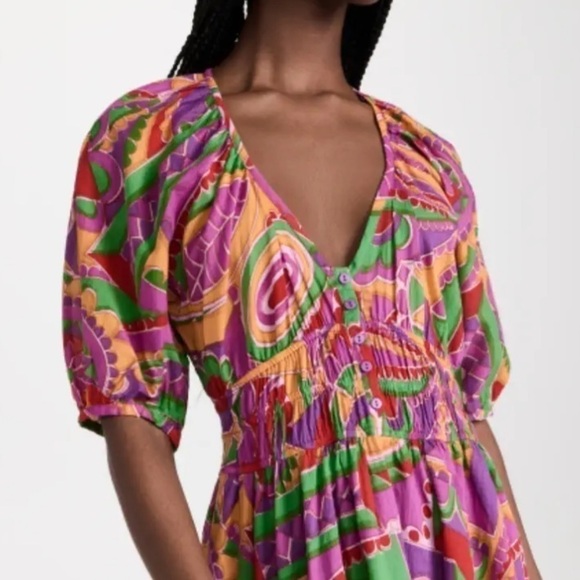 Ba&Sh 2 Womens Size 6 Dova Puff Sleeve Mini Dress New - Picture 12 of 12